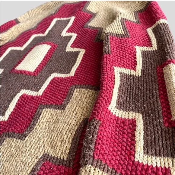 Ralph Lauren Red and Brown Patterned Sweater - Picture 13 of 15